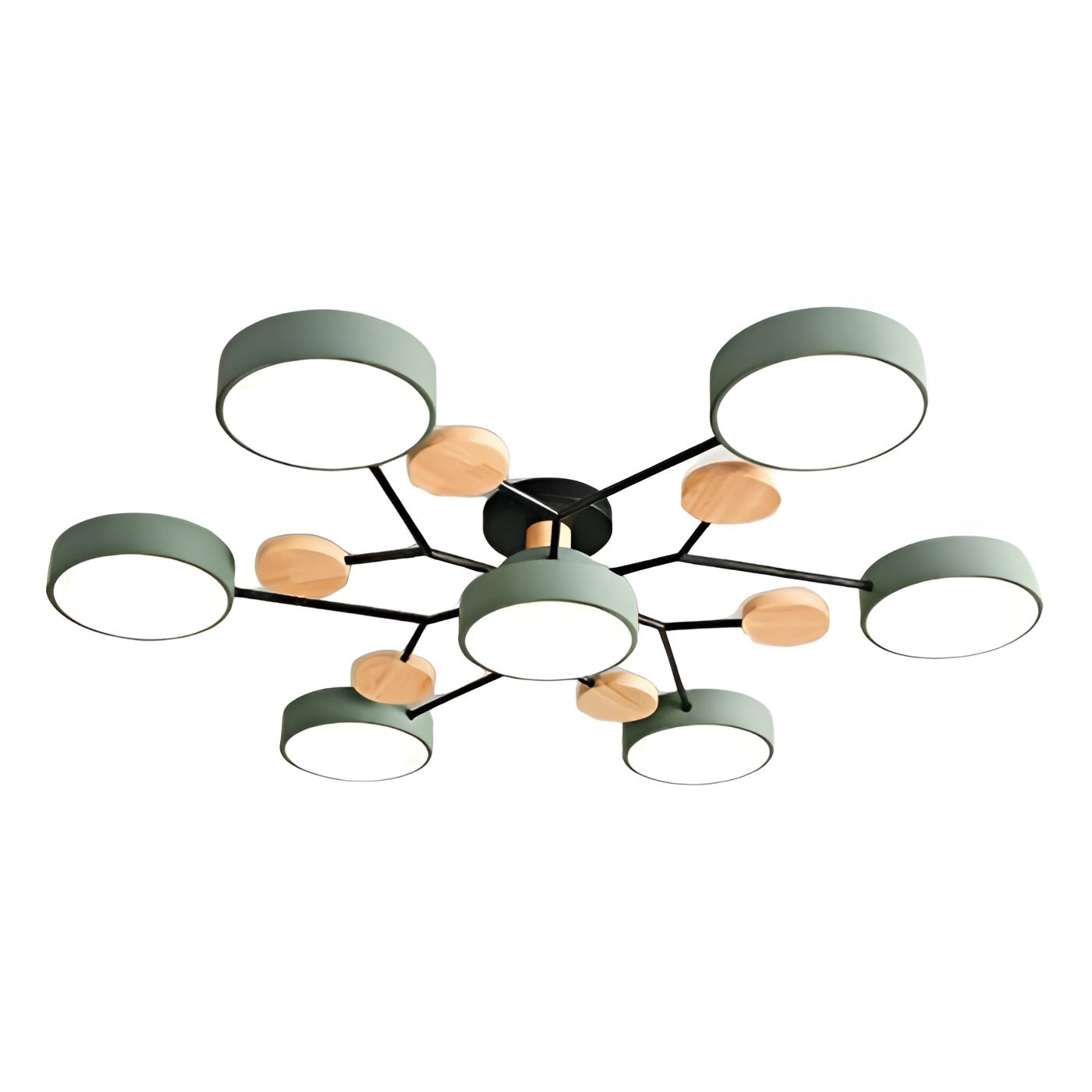 Phelith Scandinavian Round Molecule Branch Led Ceiling Light