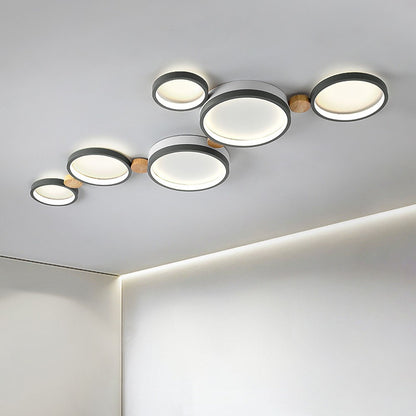 Phelith Modern Scandinavian Circle Ceiling Light