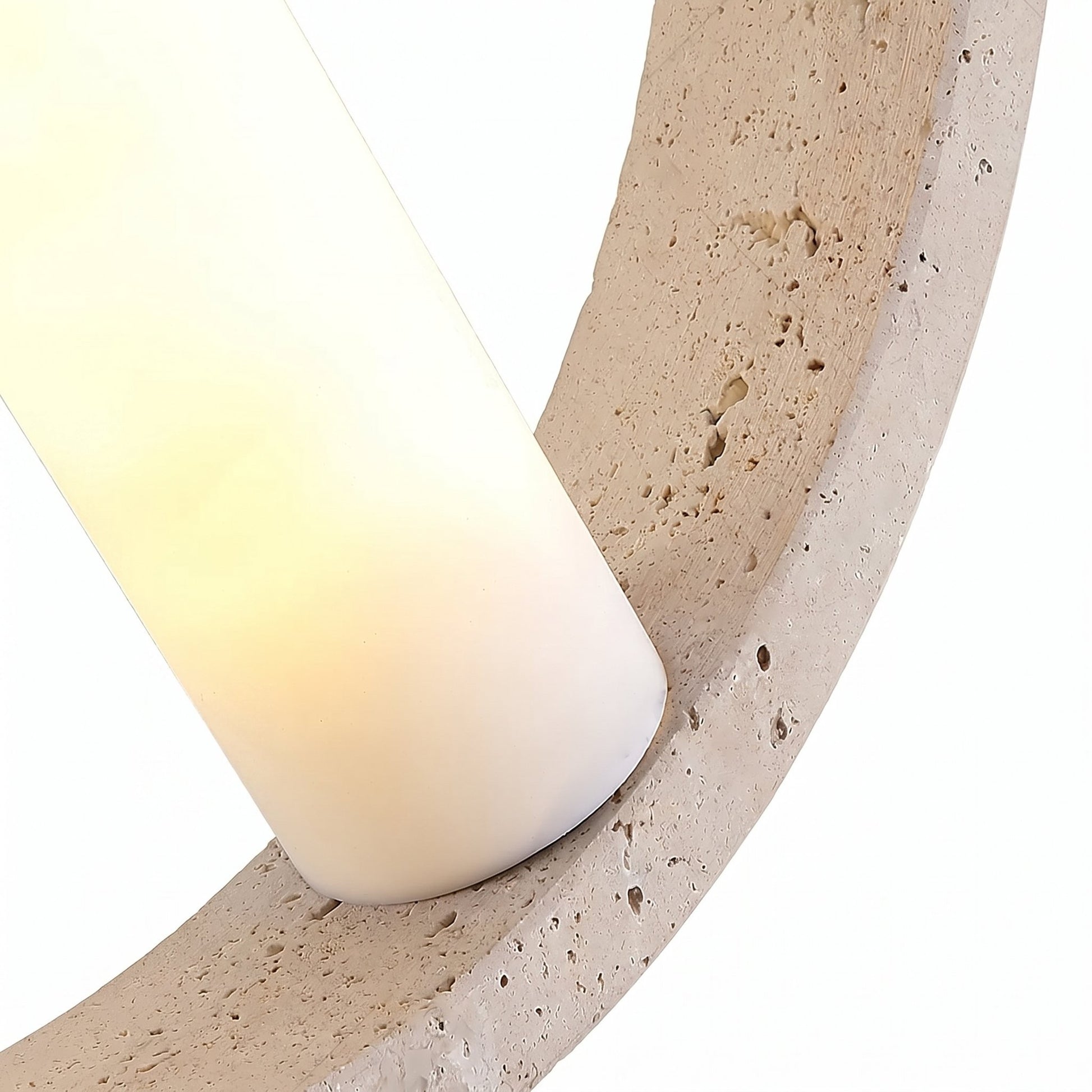 Conlan Japanese Travertine Circular Pendant Light