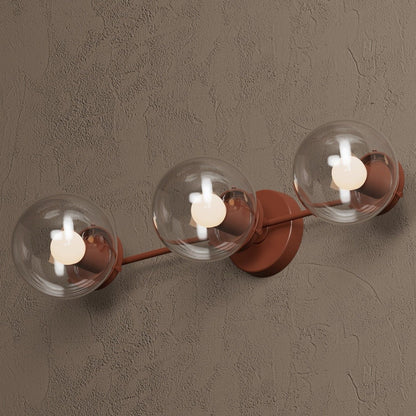 Philo Nordic 3-light Glass Globes Wall Light