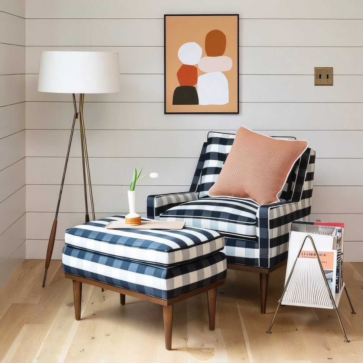 Kimaya Mulberry Floor Lamp