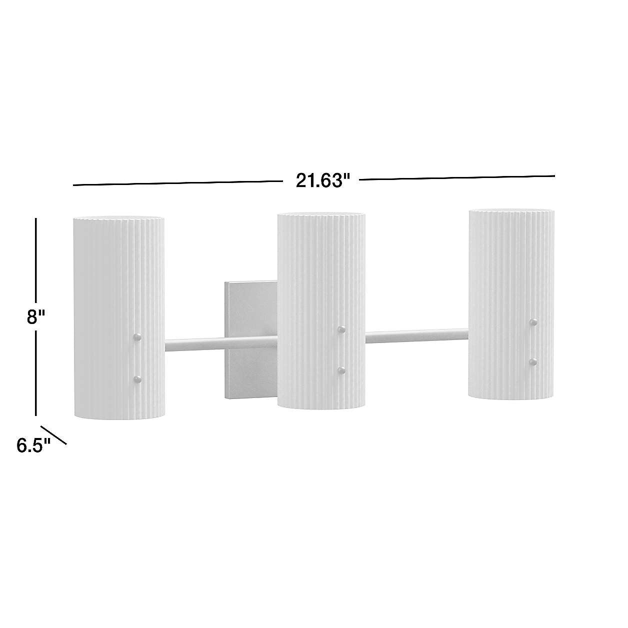 Joanna Modern 2/3 Light Ribbed Fluted Glass Wall Light