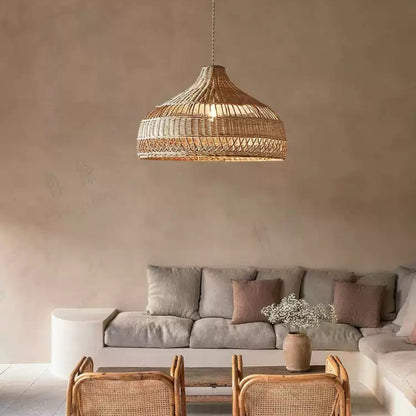 Wisteria Handmade Woven Rattan Pendant Light