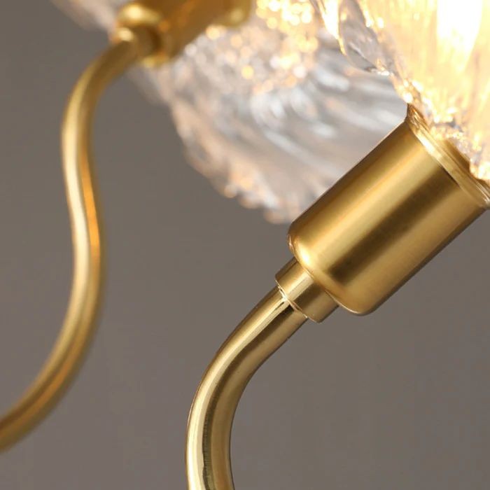 Pranavi Lotus Leaf Glass Ceiling Light