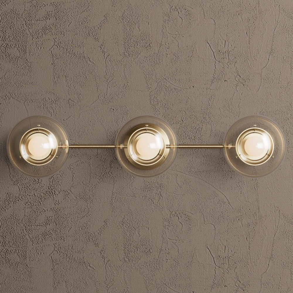 Philo Nordic 3-light Glass Globes Wall Light