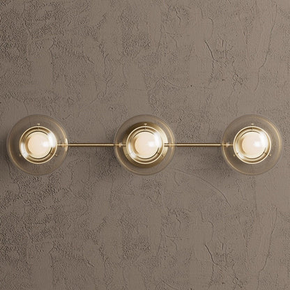 Philo Nordic 3-light Glass Globes Wall Light