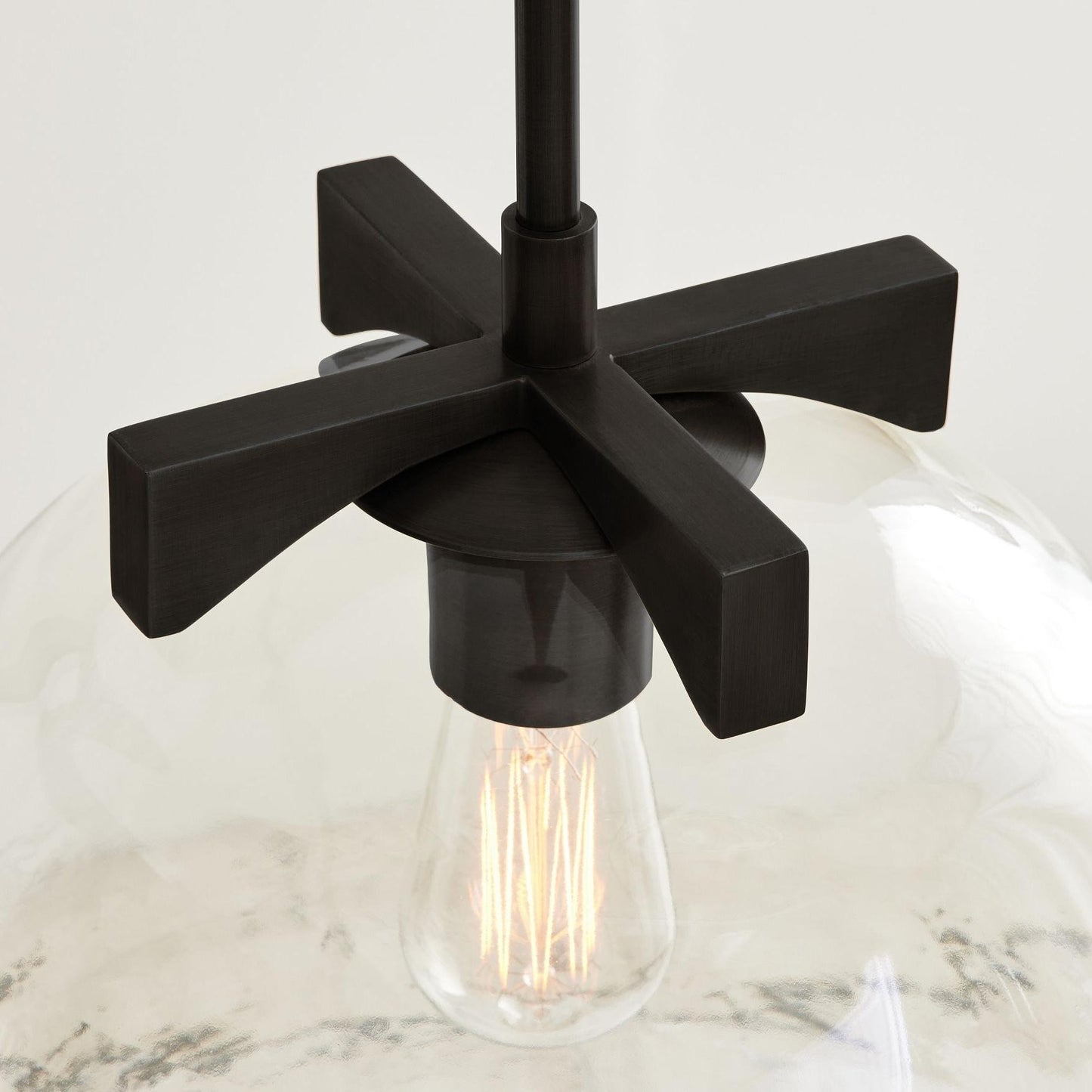Titus Minimalist Transparent Glass Pendant Light
