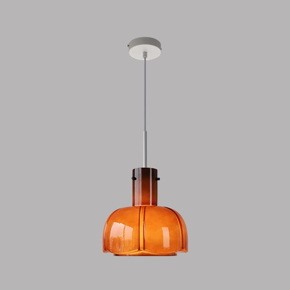 Palak Minimalist Handmade Glass Shade Pendant Light