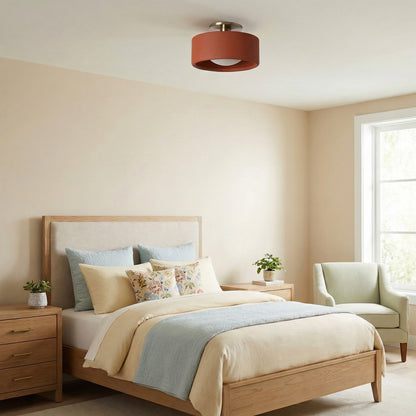 Aura Modern Porcelain Flush Mount Ceiling Light