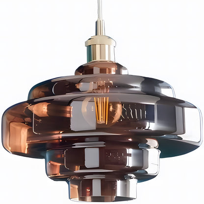 Yves Vintage Tiered Glass Pendant Light