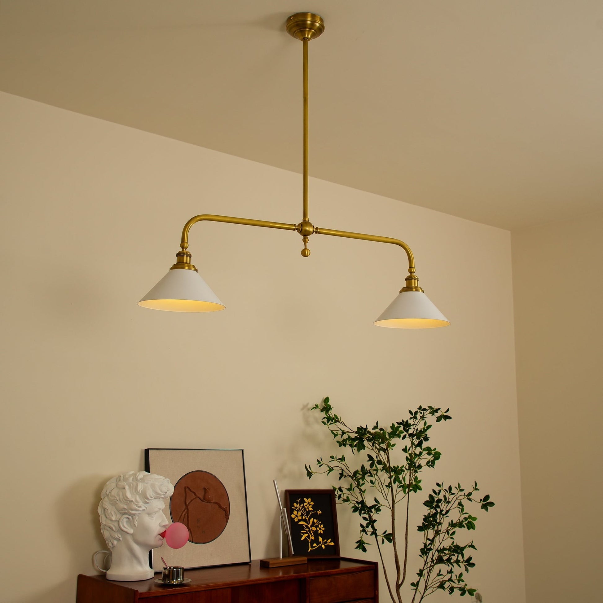 Foxx Retro Metal Conical Ceramic Pendant Light