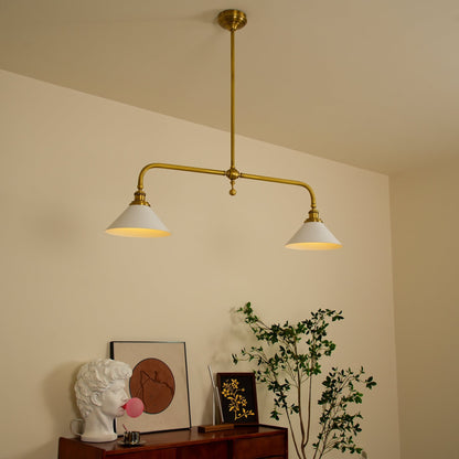 Foxx Retro Metal Conical Ceramic Pendant Light