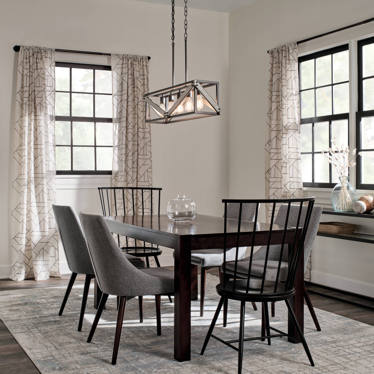 Karnor Vintage Cage Dry Rated Chandelier