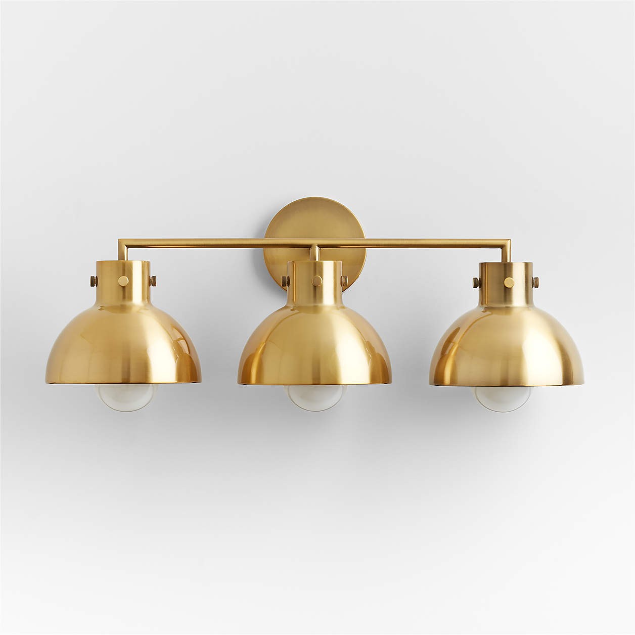 York Minimalist 3-Light Glass Globe Metal Wall Light