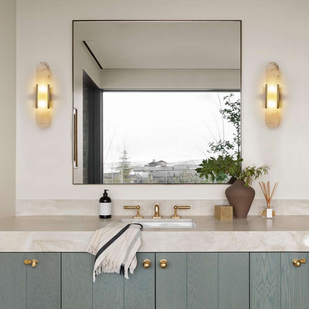 Ylva Real Alabaster Wall Sconces