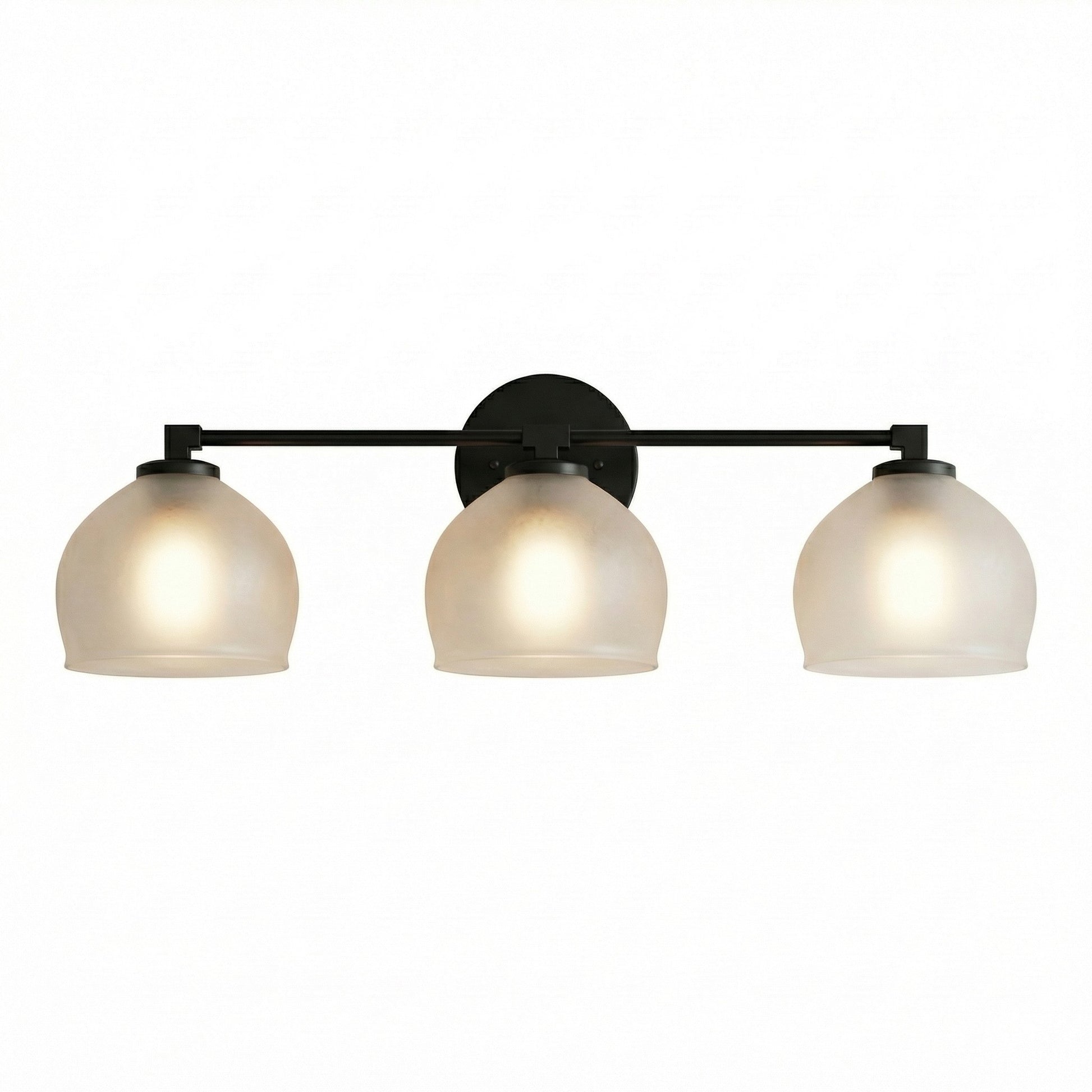 Conrad Vintage 3 Heads Bellflower Glass Wall Sconce