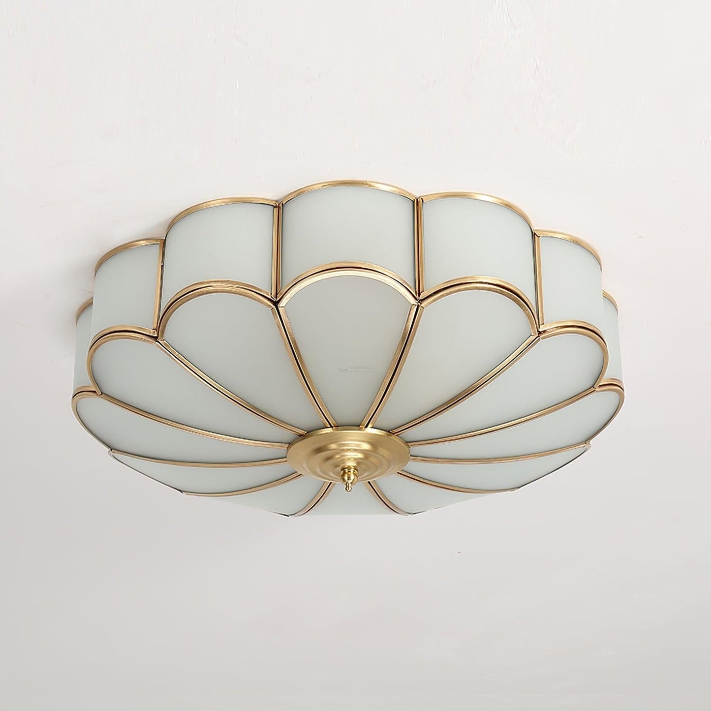 Eldor Gold Flower Shape Glass Recessed Ceiling Light