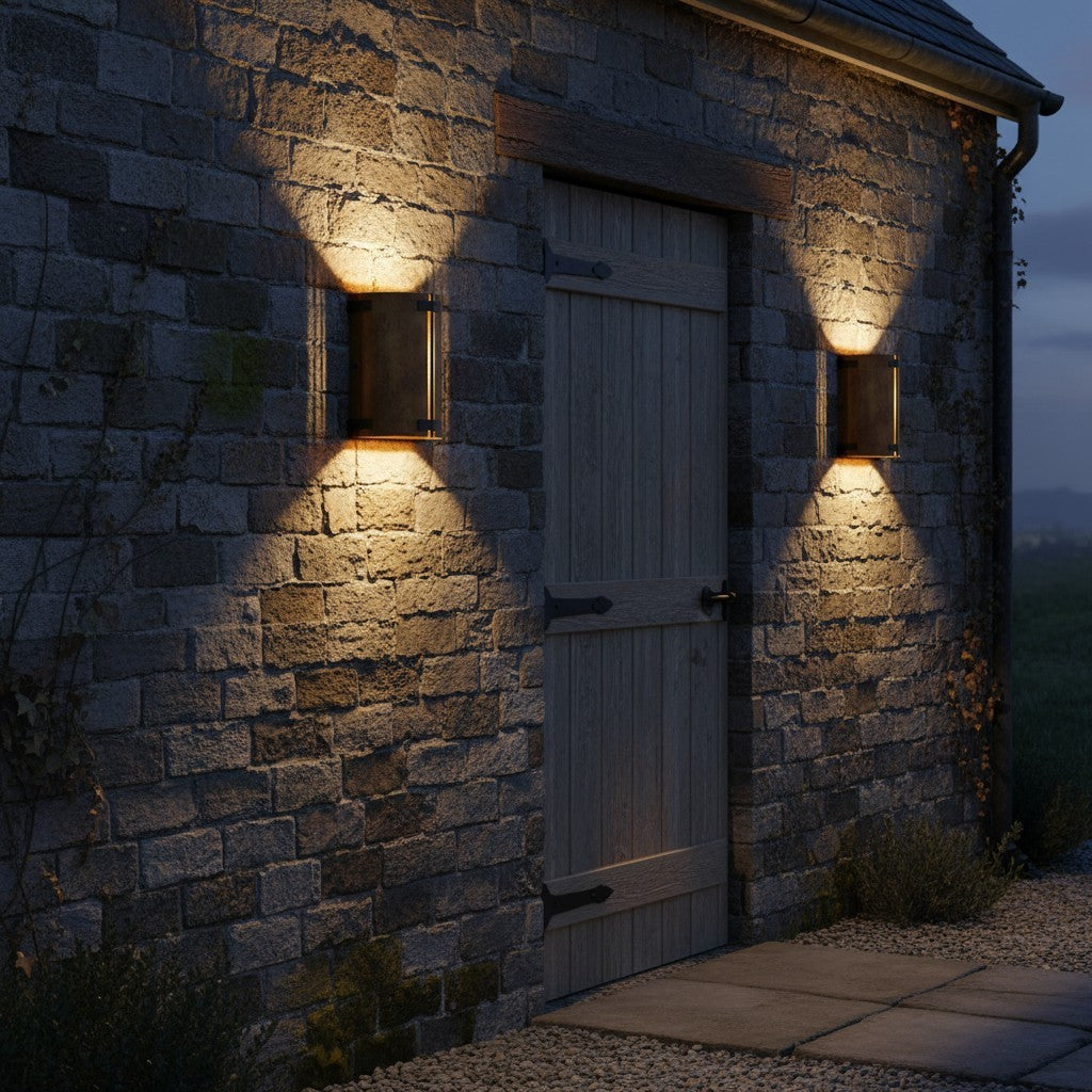 Zoe Industrial Rustic Bronze Cylindrical Metal Wall Sconce
