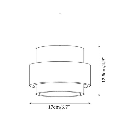 Timothy Wabi Sabi Cylindrical Travertine Pendant Light