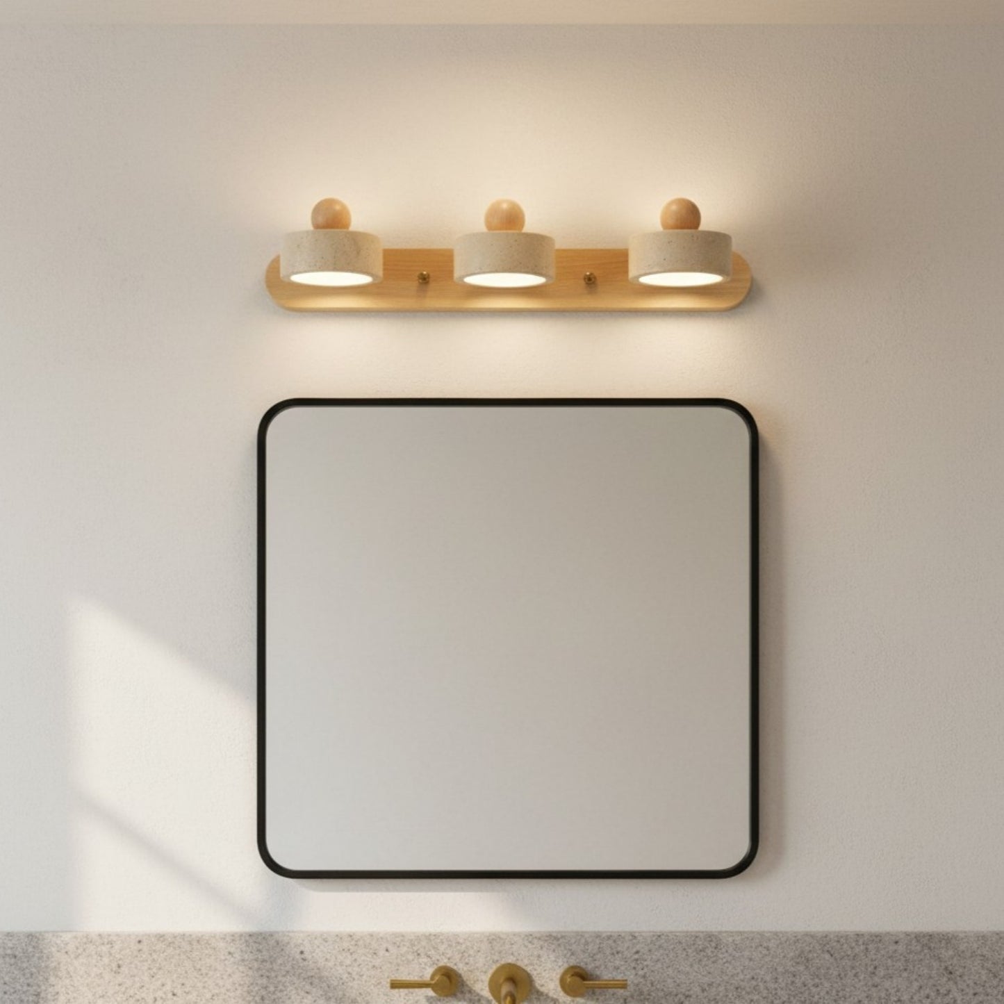 Macdonald Wabi Sabi Natural Travertine Adjustable Heads Wall Lamp