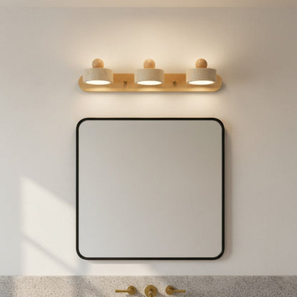 Macdonald Wabi Sabi Natural Travertine Adjustable Heads Wall Lamp
