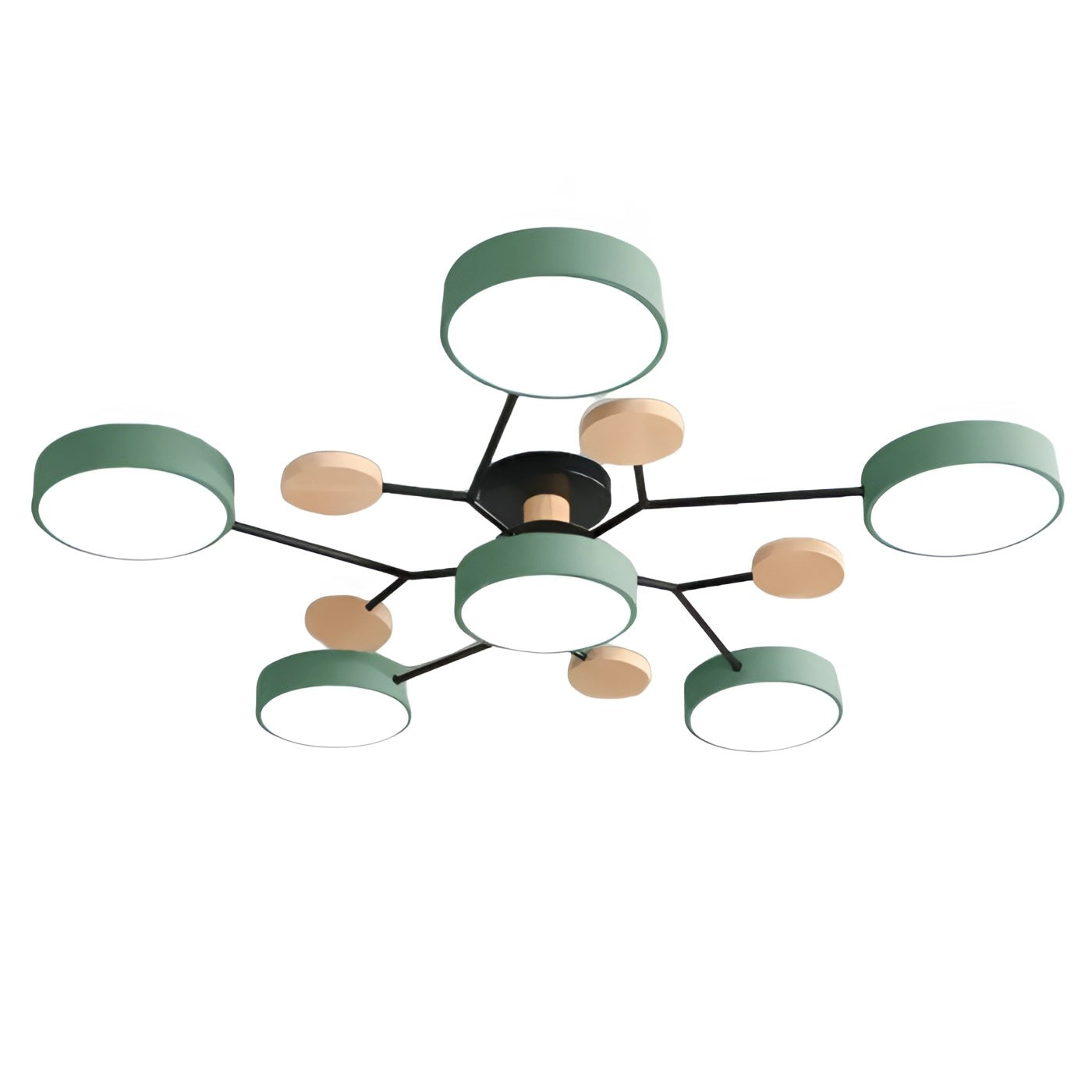 Phelith Scandinavian Round Molecule Branch Led Ceiling Light