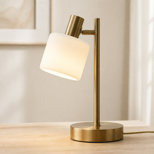 Aura Contemporary Adjustable Porcelain Table Lamp