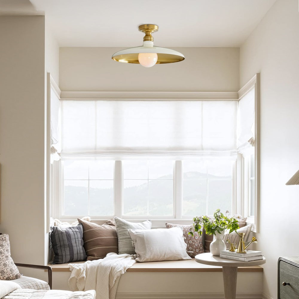 Dulcinea Farmhouse Metal Flush Mount Ceiling Light