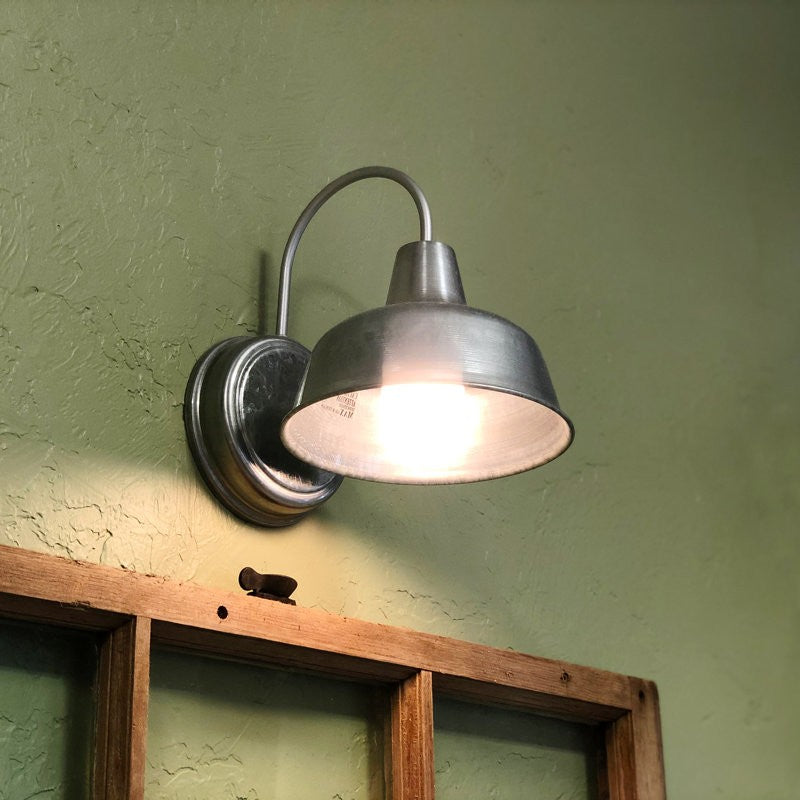 Anders Industrial Metal Dome Wall Sconce