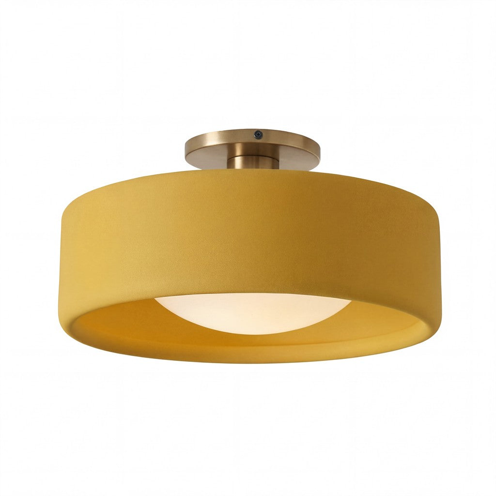 Aura Modern Porcelain Flush Mount Ceiling Light