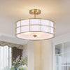 Merrik Metal Mesh Drum Ceiling Light