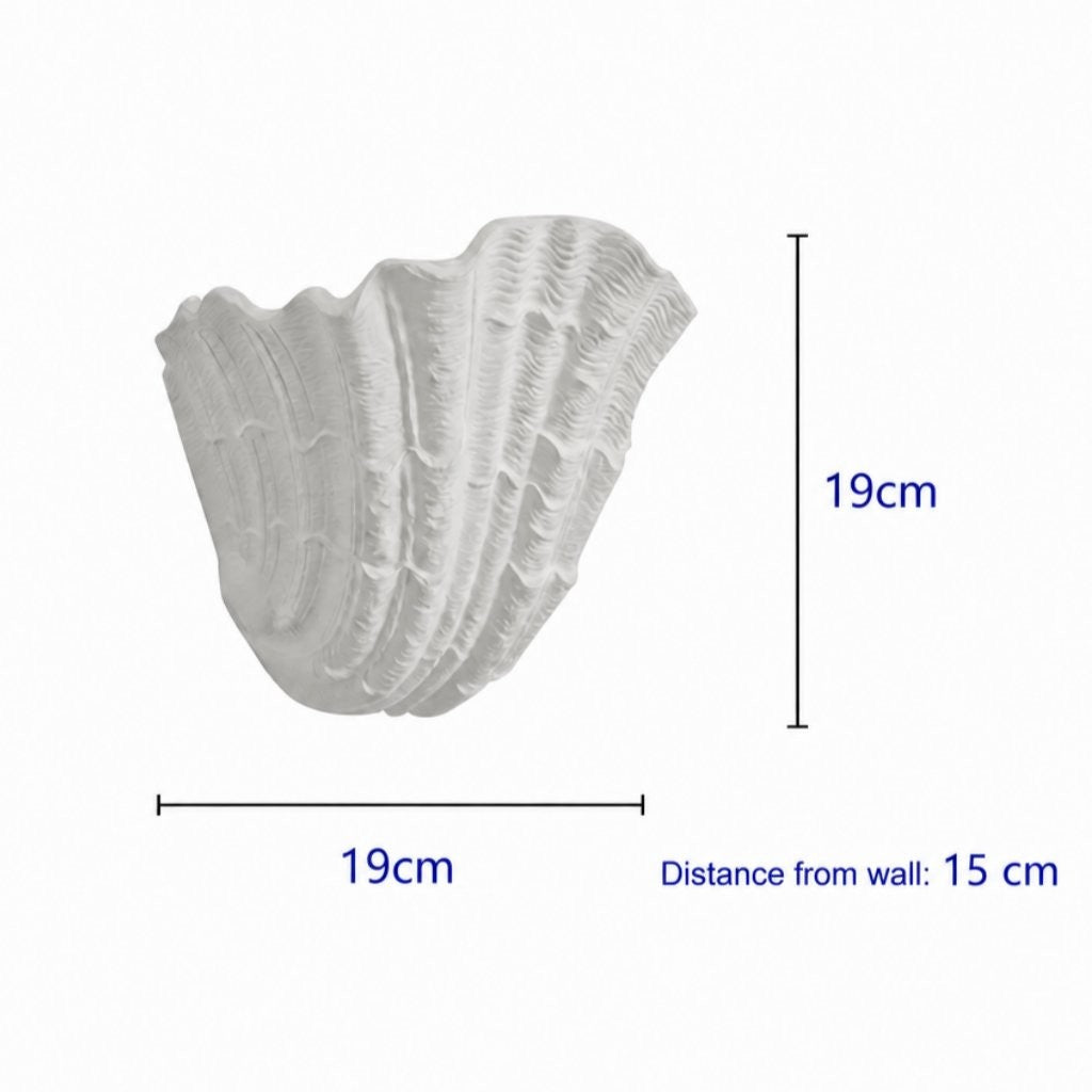 Layton French Coastal Shell Wall Sconce