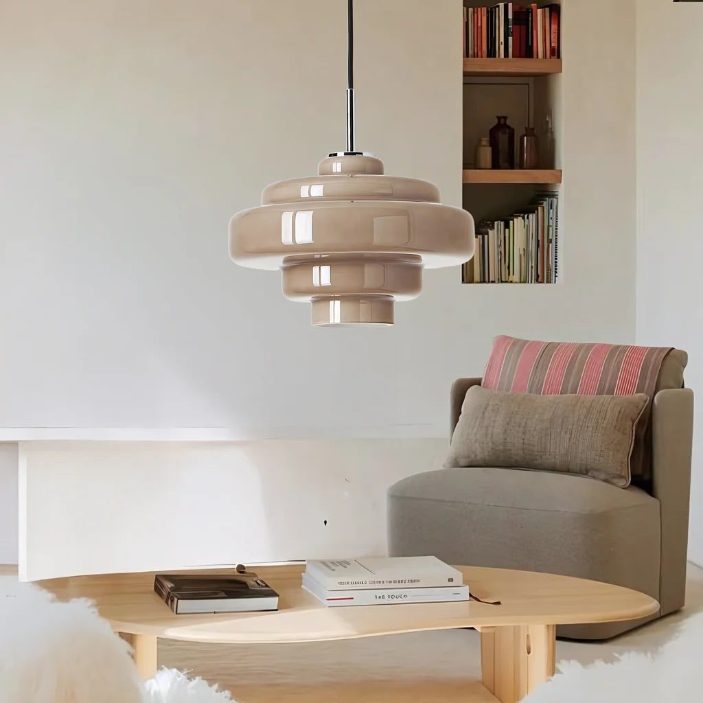 Yves Vintage Tiered Glass Pendant Light