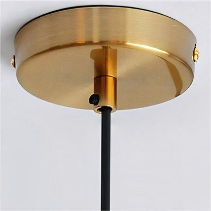 Ritika Vintage Art Cream Multi-Shape Glass Pendant Light