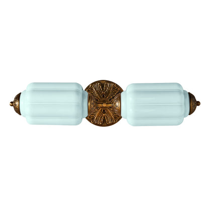 Vintage Elegant Milk Glass Eloise Wall Sconce - Retro Accent Lighting for Bathroom\Bedroom\Hallway