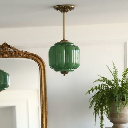 Conran Vintage Milk Glass Lantern Eloise Ceiling Light