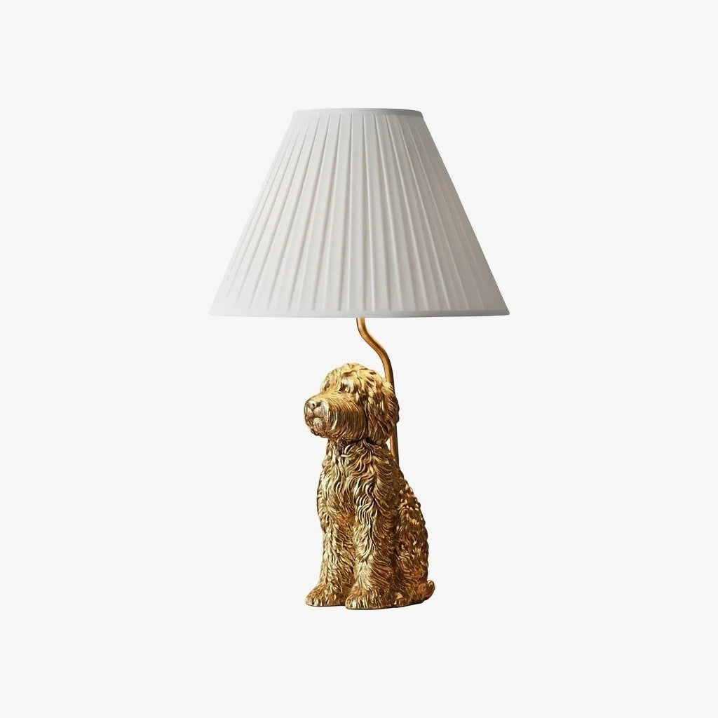 Aurea Unique Animal Table Lamp - Dog Sculptural Accent Lighting for Bedroom & Living Room