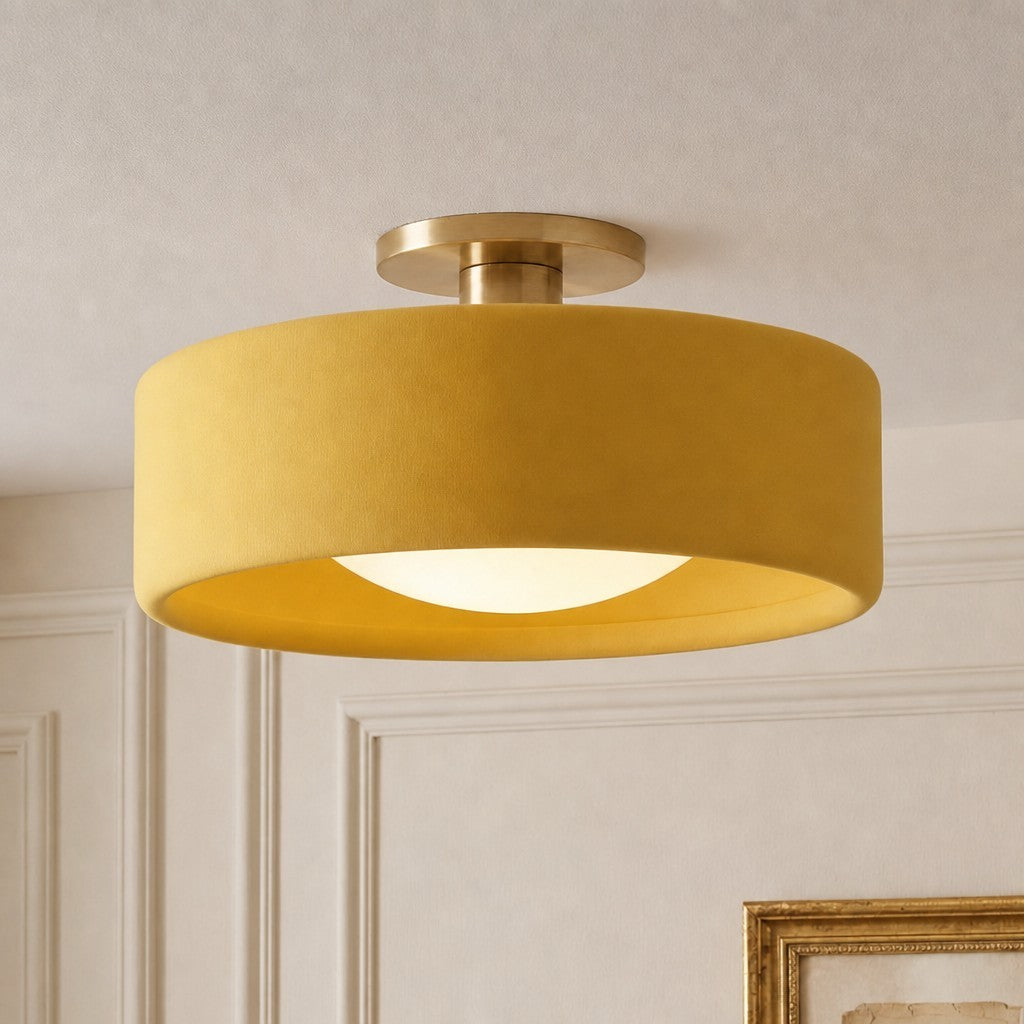 Aura Modern Porcelain Flush Mount Ceiling Light