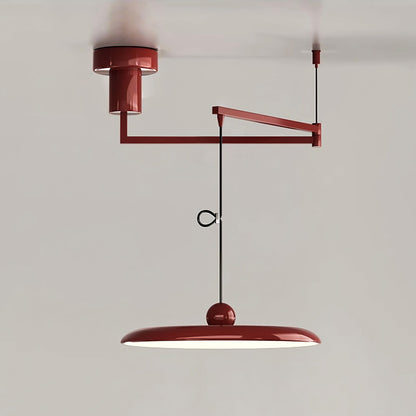 Delphin Colorful Swing Arm Flying Saucer Pendant Light