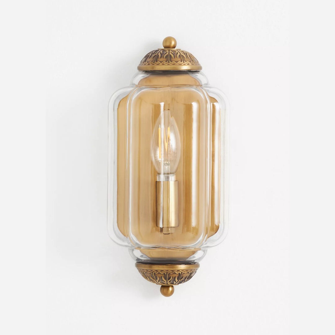 Vintage Elegant Milk Glass Eloise Wall Sconce - Retro Accent Lighting for Bathroom\Bedroom\Hallway