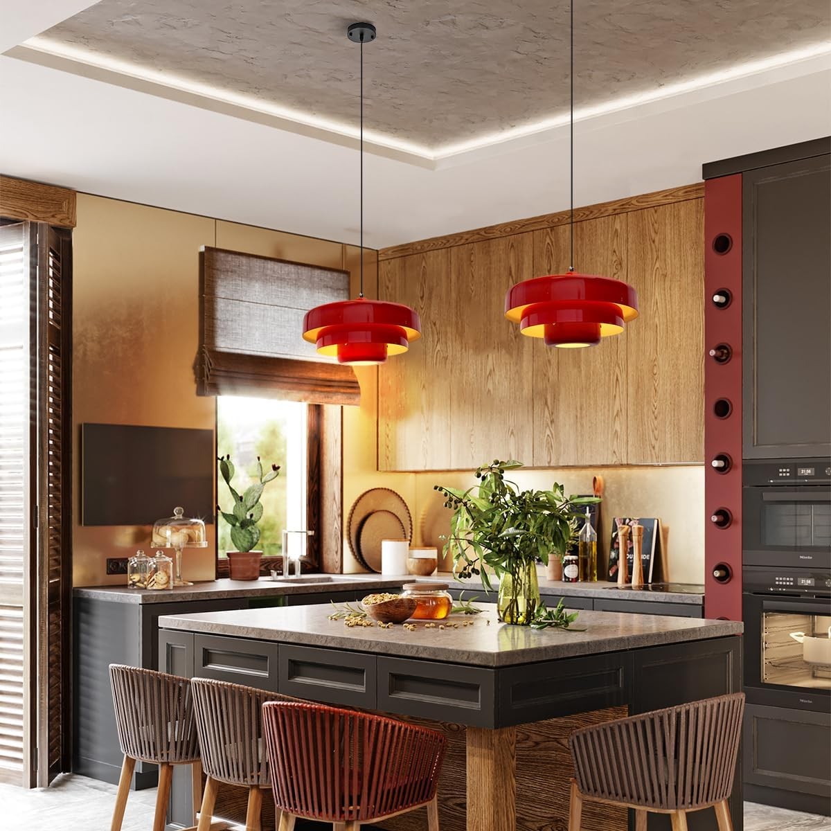 Modern Scandinavian Multi‑Layer Colorful Pendant Light