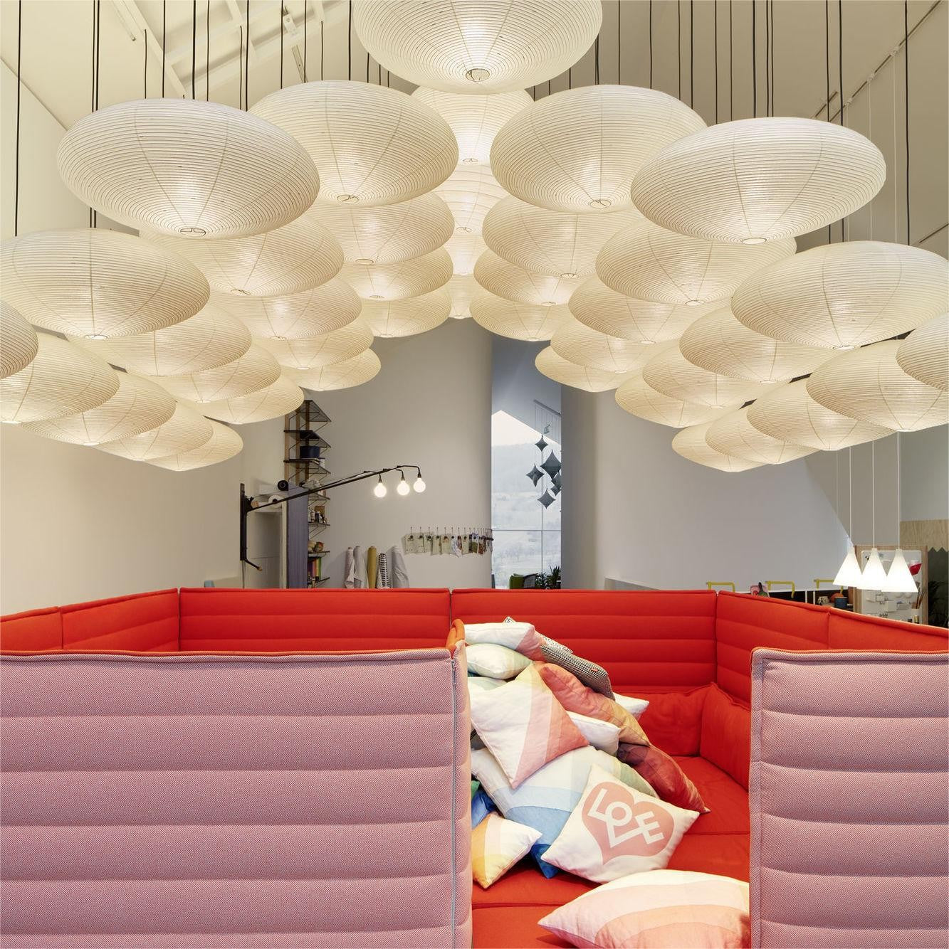 Gino Japanese Rice Paper Lantern Pendant Light