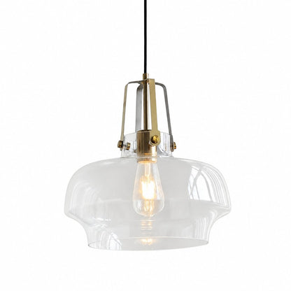 Mynorix Transparent Bowl Shaped Glass Pendant Light