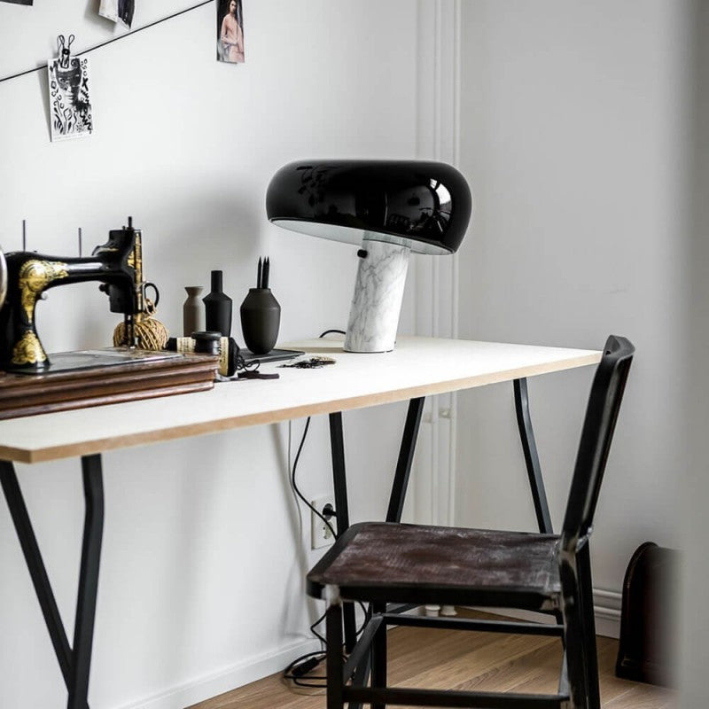 Paula Vintage Table Lamp with Marble Base