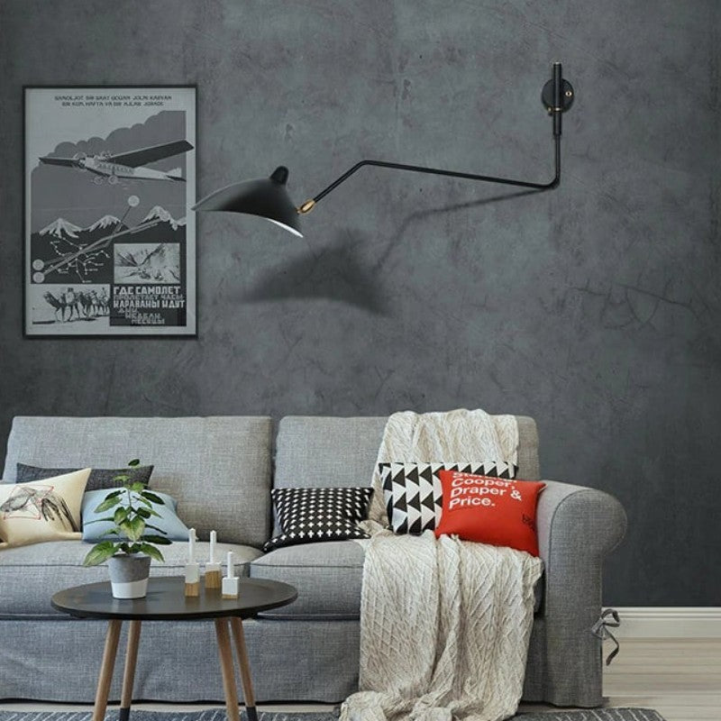 Radha Swing Arm Industrial Modern Wall Sconce