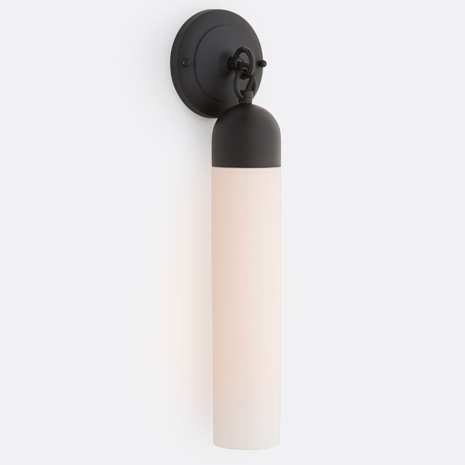 Morgan Minimalist Cylindrical Glass or Alabaster Wall Light