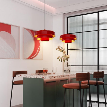 Modern Scandinavian Multi‑Layer Colorful Pendant Light