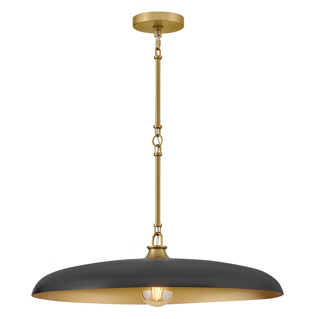 Leila Industrial Rustic Bronze Cone Shade Pendant Light