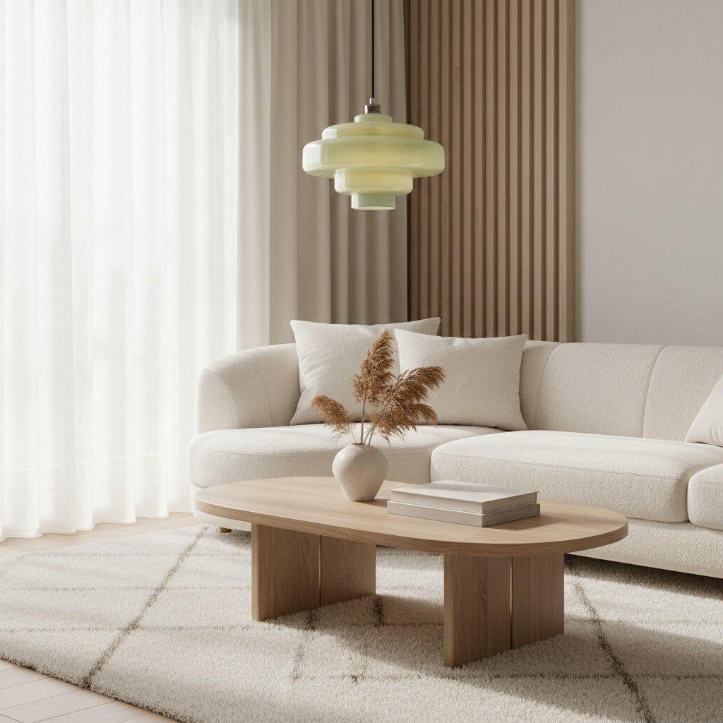 Yves Vintage Tiered Glass Pendant Light