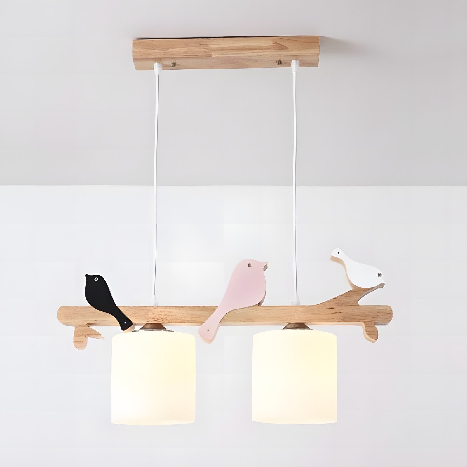 Bird Wooden Chandelier